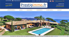 Desktop Screenshot of prestigimmo.fr